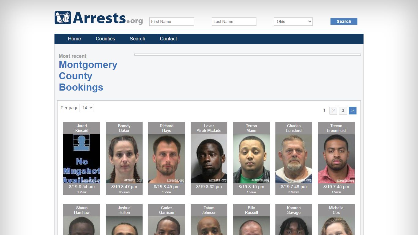 Montgomery County Arrests and Inmate Search