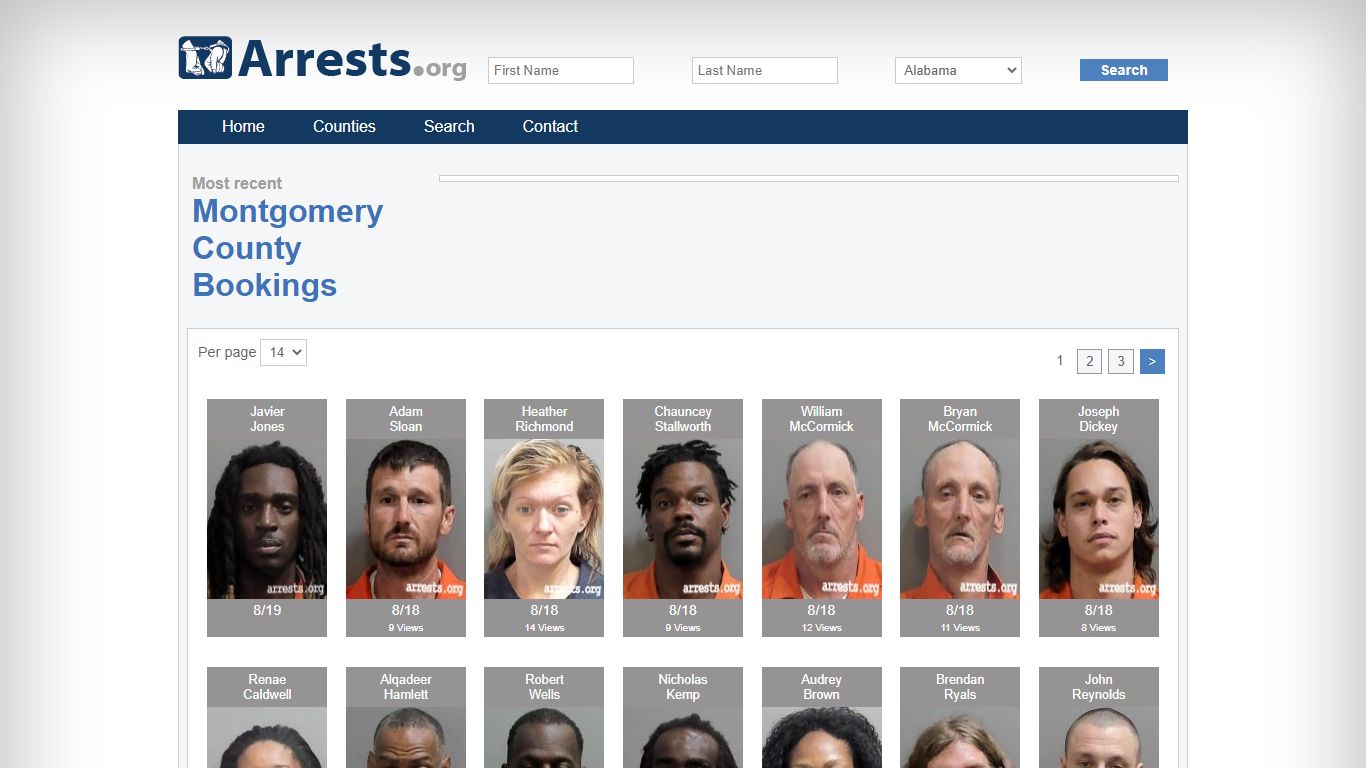 Montgomery County Arrests and Inmate Search